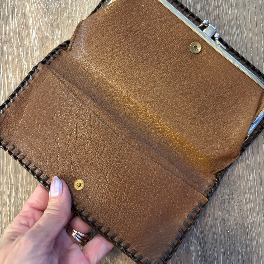 Lot of Vintage wallets & makeup bags Christian  Soriano / Yoobi/Inlayed Leather - Picture 6 of 10